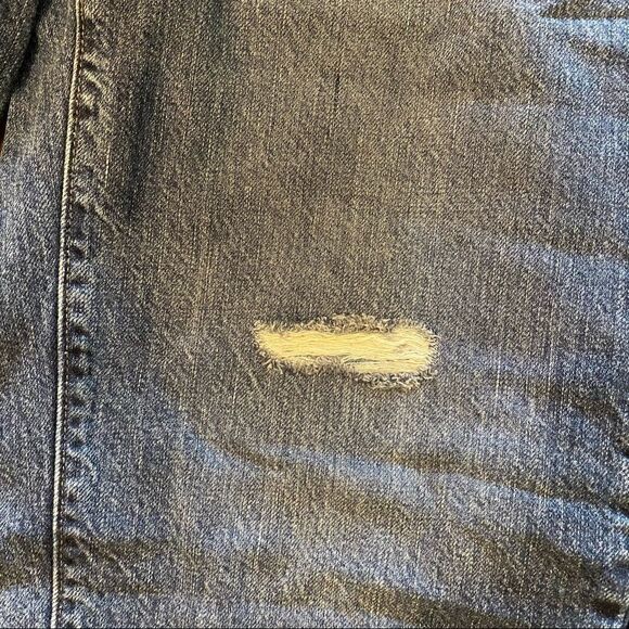 Uniqlo Slouch Tapered Ankle Jeans Women’s Size 32 Distressed - Picture 14 of 14